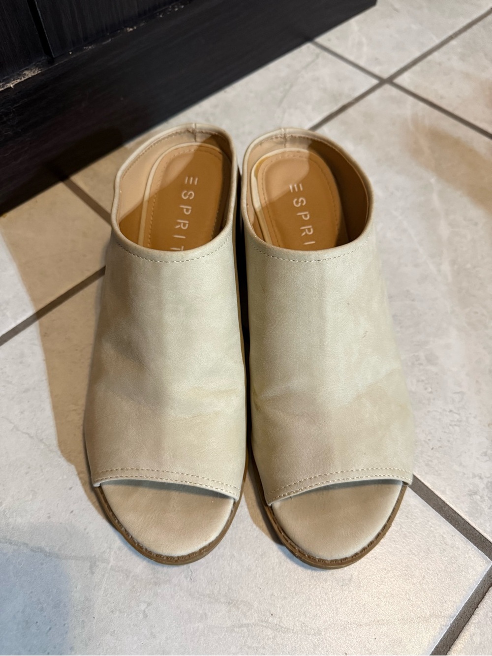 Vintage Esprit Open-Toe Mule Slides - wmns 8.5